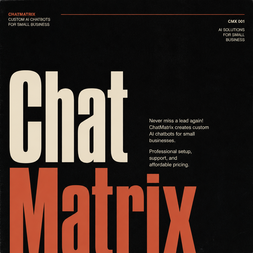 ChatMatrix - Custom AI Chatbots for Small Business